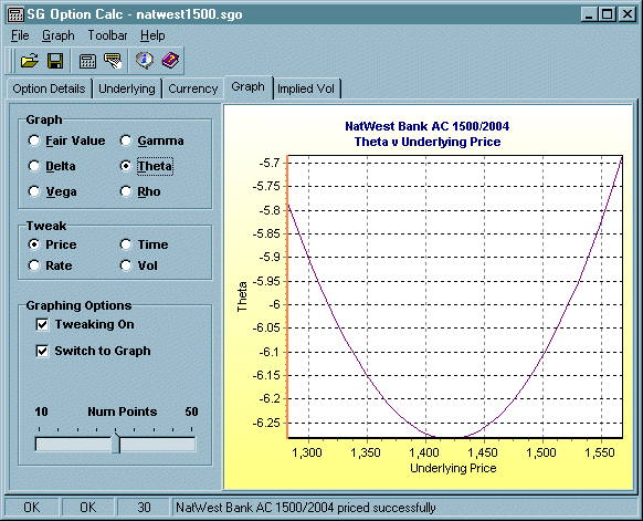 Calculator Outputs Screen-shot